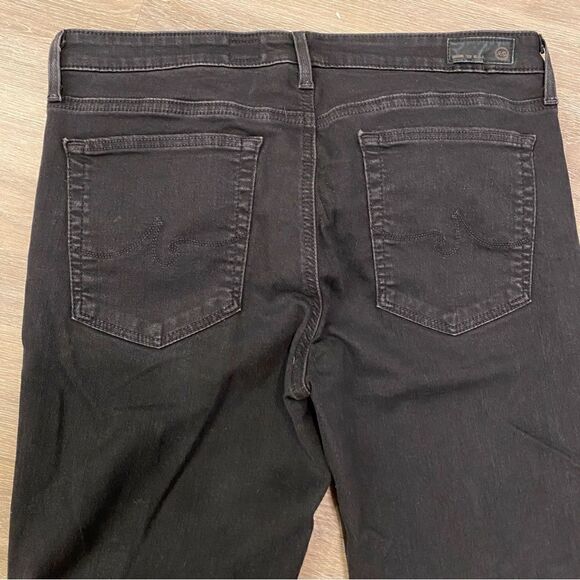 NEW AG PRIMA MID-RISE CIGARETTE JEANS MIDNIGHT BLACK 31R ADRIANO GOLDSCHMIED - Picture 7 of 16
